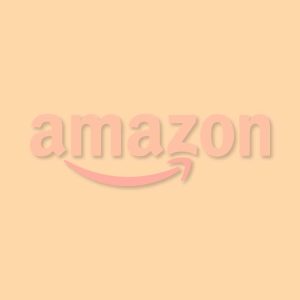 Amazon Aesthetic Peach Logo Vector