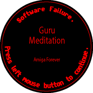 Amiga Software Failure Logo Vector