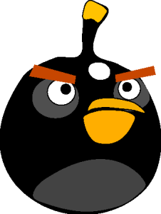 Angry Birds Bomb Logo Vector