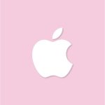 Apple Aesthetic Icon Pink Vector