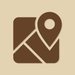 Apple Maps Aesthetic Icon Beige Vector