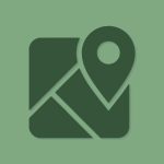 Apple Maps Aesthetic Icon Green Vector