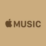 Apple Music Aesthetic Brown Logo Vector