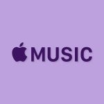 Apple Music Aesthetic Purple Logo Vector