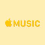 Apple Music Aesthetic Yellow Logo Vector