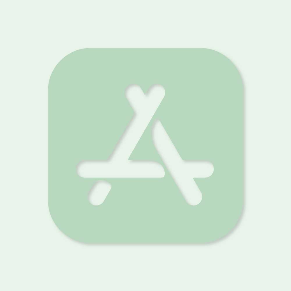 itunes app store icon vector