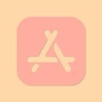 Apple Store Aesthetic Icon Peach Vector