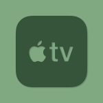 Apple TV Aesthetic Icon Green Vector