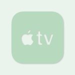 Apple TV Aesthetic Icon Pastel Vector