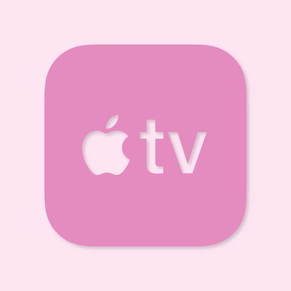 Apple Tv Aesthetic Icon Pink Vector Ai Png Svg Eps Free Download