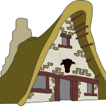 Asterix Hut Logo Vector