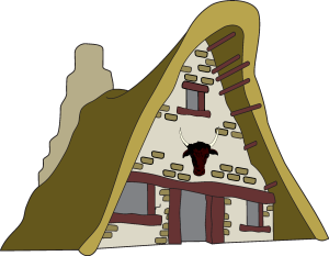 Asterix Hut Logo Vector