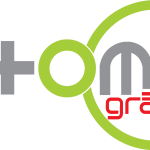 Atomo Grafico Logo Vector