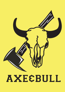 Axe & Bull Logo Vector