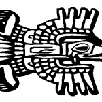 Aztec Bird Logo Vector