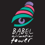 Babel Animation Tower Logo Vector