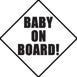 Baby On Board Logo Vector