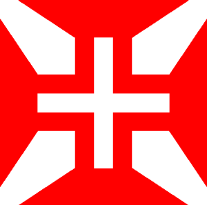 Bandeira Da Ordem De Cristo Logo Vector