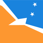 Bandera Tierra del Fuego Logo Vector