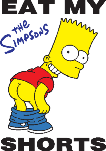 Bart Simpson Eat My Shorts Logo Vector