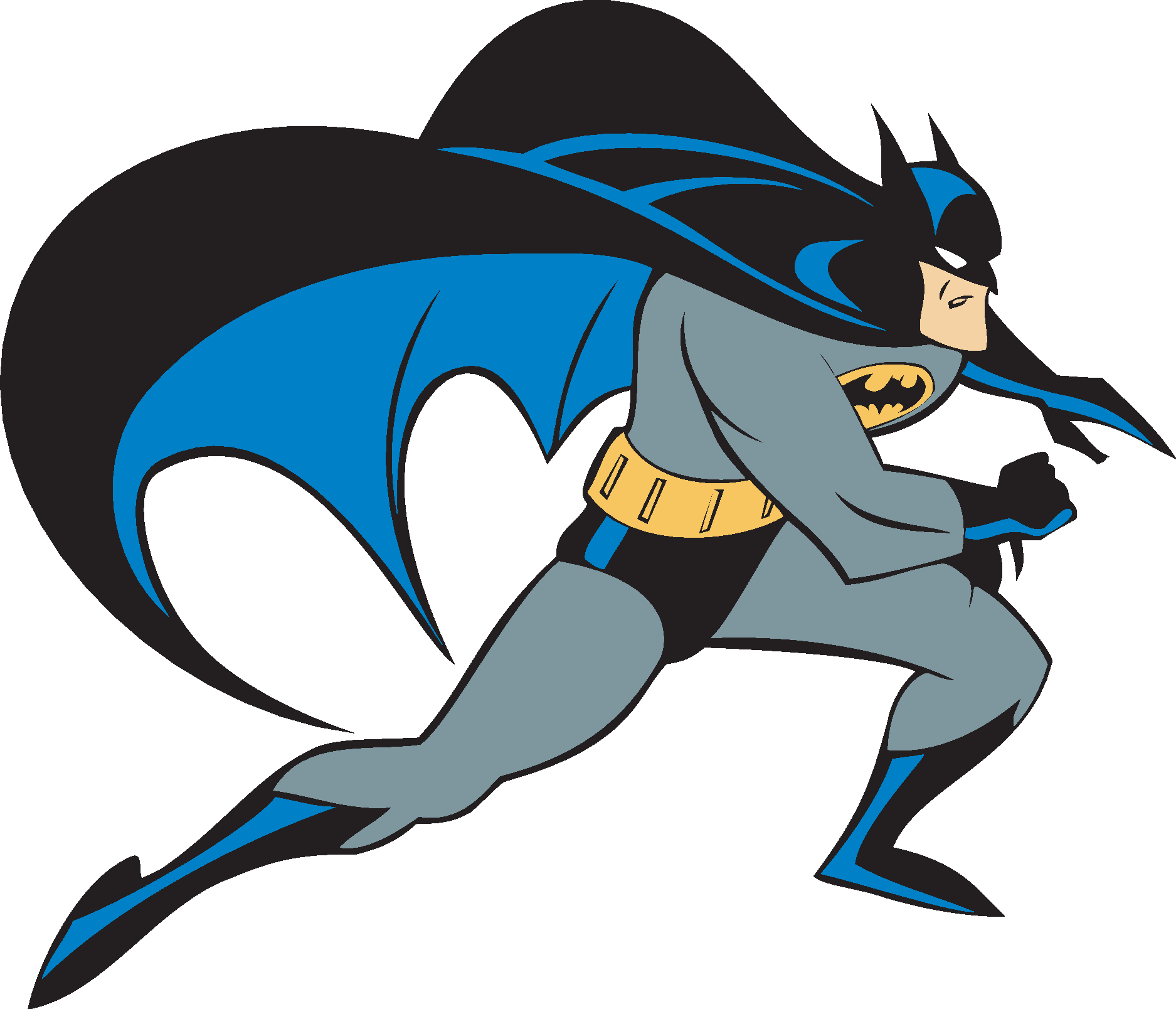 Batman with Action Logo Vector - (.Ai .PNG .SVG .EPS Free Download)