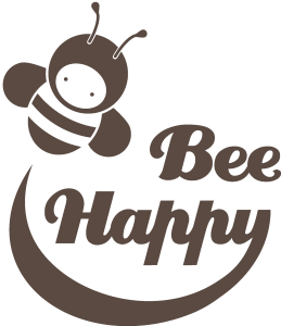 Bee Happy Logo Vector