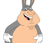 Big chungus Quagmire Logo Vector