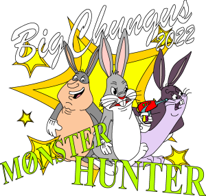 Big chungus children’s Tshirt design Logo Vector