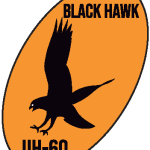 Black Hawk Aguila Amarilla Uh 60 Logo Vector