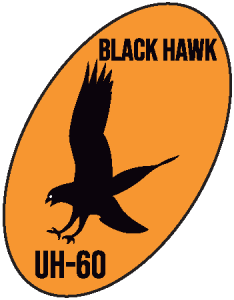 Black Hawk Aguila Amarilla Uh 60 Logo Vector