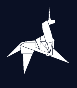 Blade Runner Unicorn Logo Vector
