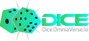 BlockVerse Dice Game Logo Vector