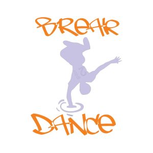 Break Dance Logo Vector