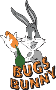 Bugs Bunny with carret Logo Vector