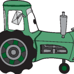 Cars Tractor Logo Vector