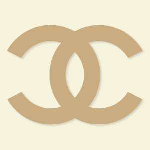 Chanel Aesthetic Beige Icon Vector