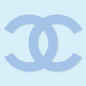 Chanel Aesthetic Blue Icon Vector