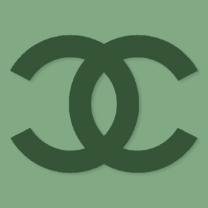 Chanel Aesthetic Green Icon Vector