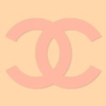 Chanel Aesthetic Peach Icon Vector