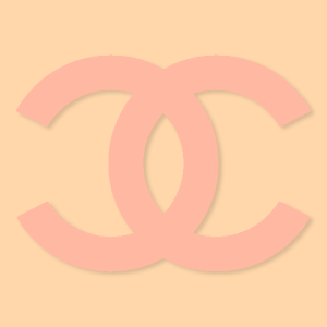 Chanel Aesthetic Peach Icon Vector