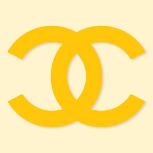 Chanel Aesthetic Yellow Icon Vector