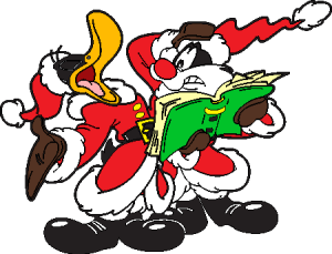 Christmas Daffy Logo Vector