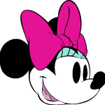 Classic Minnie Head Logo Vector