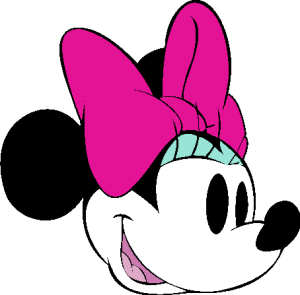 Classic Minnie Head Logo Vector
