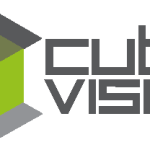 Cubo Visual Logo Vector