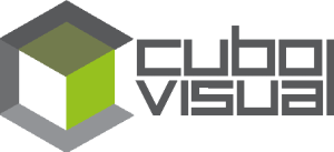 Cubo Visual Logo Vector