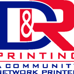 D and R Printing Logo Vector