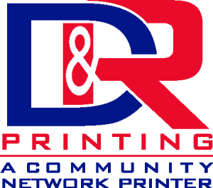 D and R Printing Logo Vector