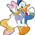 Daisy And Donald Duck Logo Vector