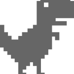 Dinosaur Game Logo Vector